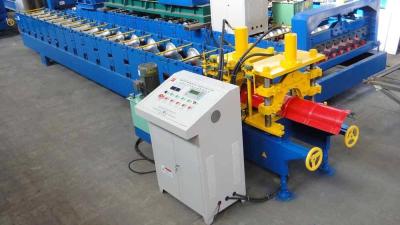 China Color Coated Metal Sheet Roof Panel Roll Forming Machine 0.3-0.8mm Thickness for sale