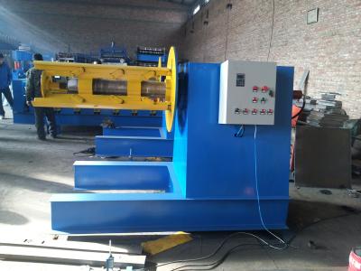 China 5 / 6 Tons Hydraulic Decoiler Machine 4KW Hydraulic Motor For Loading Steel Coils for sale