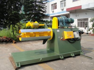 China Full - Automatic Hydraulic Decoiler Machine For 10 Tons Metal Sheets Coils for sale