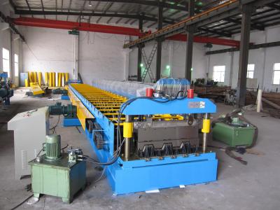 China Galvanized Steel Floor Deck Roll Forming Machine 30 Rows PLC Control System for sale