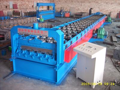 China 720 Floor Deck Roll Forming Machine 15 KW Power and 400H Main Frame for sale