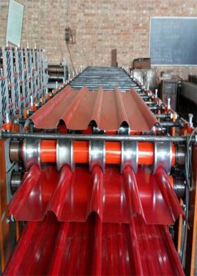 China Bamboo Profile Roof Ceiling Metal Sheet Tile Roll Forming Machine With 0.3-0.7mm Raw Material, 5 peaks for sale