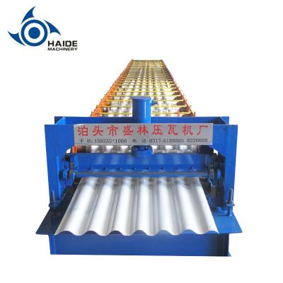 China Water Wave Automatic Roll Forming Machine 850 / Steel Sheet Cold Roll Forming Machine for sale