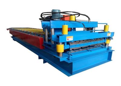 China High Power Color Steel Roll Forming Machine Metal Roofing Machine With Hydraulic Cutting Device for sale