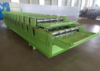 China Steel Sheet Profile Tile Wall Panel Double Layer Roll Forming Machine Feeding Width 1000mm for sale