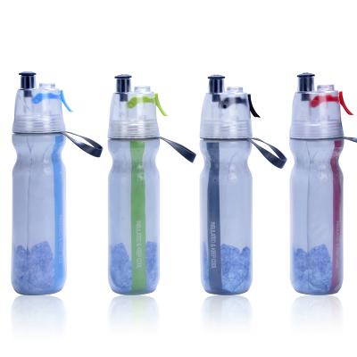 China Bottle Fall Keep Cool Insulated Bike Water Bottle, Spray Mist Squeeze Bottle, Bike PE Double Layer 17 oz (500ml) bottle. BPA free for sale