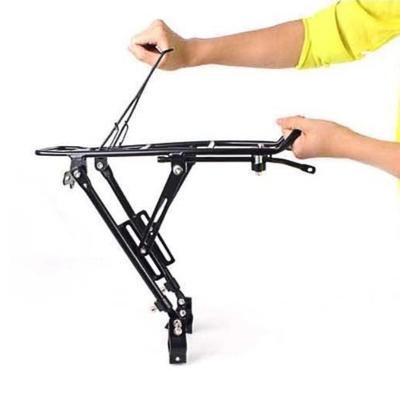 China MTB MTB Bike Bicycle Aluminum Alloy Rack Disc Brake Bicycle Pannier Bag Carrier Bag Rear Foldable Luggage Shelf for sale