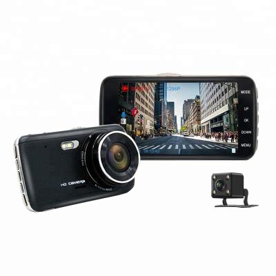 China 1080P Front View Camera 4 Inch Dual Lens Car Security Camera T900 Mstar Vehicle Dashcam FHD Automobile DVR Driving Road with Optional GPS Recorder à venda