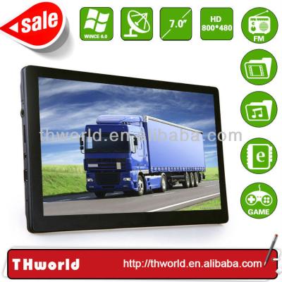 China 2014 automotive hot sale 7 inch truck sat nav with whole EU truck map for sale