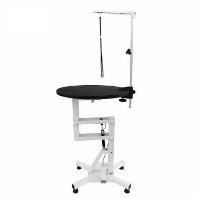 China Sustainable Adjustable Veterinary Groomer Round Air Lifting Hydraulic Dog Grooming Table for sale