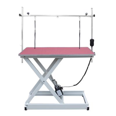 China Sustainable Pets Cross-lifting Electric Large Size Adjustable Grooming Table For Dog for sale