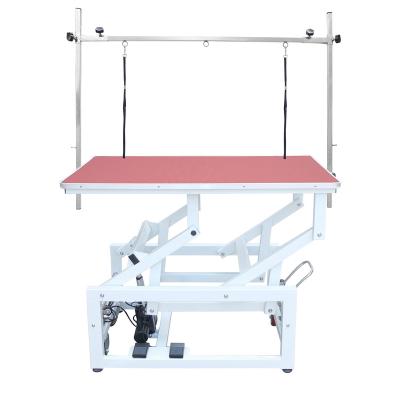 China Viable Professional Veterinary Equipment Stainless Steel Portable Electric Dog Grooming Lift Table for sale