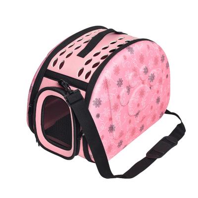 China New Large Diagonal Bag Breathable Folding Dog Cage Breathable Fashionable And Convenient Cat And Dog Backpack for sale