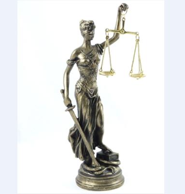 China Blind Goddess Themis Statue of Lady Justice Sculpture Greek bronze figurine MADE TO ORDER finish from Africa for sale