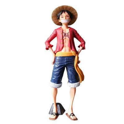 China OEM PVC Resin Japanese Anime Figure Luffy Figure Handmade Die Cut One Piece Action for sale