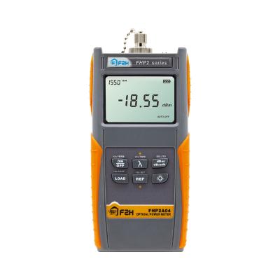 China FTTx Talk FHP-2A04 Advanced Optical Power Meter 800~1700nm With Bag -70~+10dBm Carrying Optical Power Meter With Laser for sale