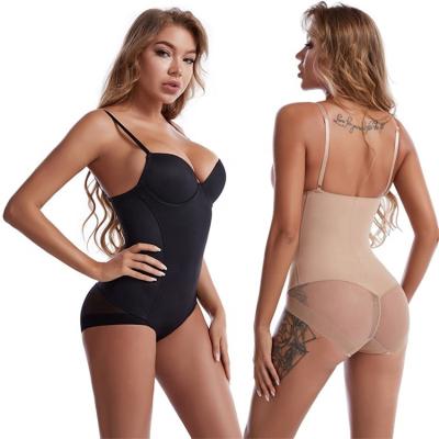 China Antibacterial Body Shaper Tummy Control Butt Lifter Shapers High Quality Underwire Mesh Trainer Slimming Shapewear Bodysuit Waist For Women for sale