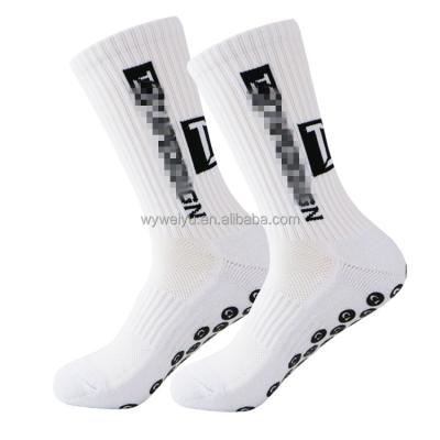 China Breathable 2023 New Grip Socks Anti Slip Soccer Football White Men Sport Socks Non Slip Custom Football Socks for sale