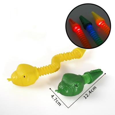 China Amazon Serpentine Decompression Sensory Toy Pop Tube Multi Color Stress Reliever Hot Popular Plastic Stretch Hose for sale