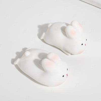 China Factory Direct Selling Popular Cute Rabbit Anxiety Strain Wiggle Small Animal Squishy Squeeze Toys for sale