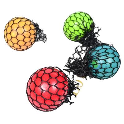 China New OEM Popular Custom Hand Squeeze Pinch Anti Bead Grape Ball Squeeze Relief Grape Ball For Mesh Ball Adult Colorful Toy for sale