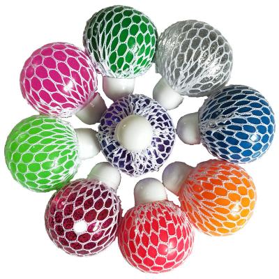 China New Popular Hot Selling Design Relieve Pressure Toy Mesh Squishy Balls Grape Squeeze Sensory Balls for sale