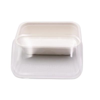 China Biodegradable Biodegradable Take Out Bagasse Food Bowls With Transparent Lid for sale