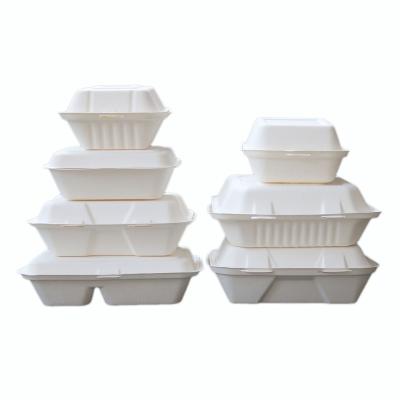 China Sugarcane Bagasse Paper Pulp Biodegradable Molded Food Packaging for sale