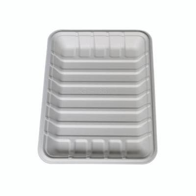 China Disposable Biodegradable Compostable Sugarcane Bagasse Meat Tray for sale