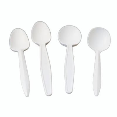 China Take Away Food Disposable Cutlery Biodegradable Spoon Cornstarch for sale