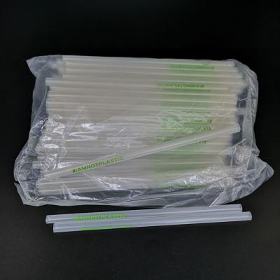 China Plasma Heat Resistant Compostable Plastic Drinking Straw for sale