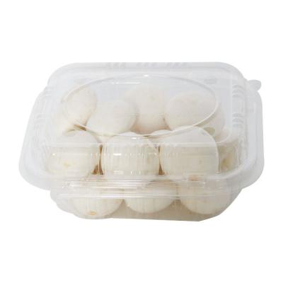 China Eco - Friendly Pla Pakaging Biodegradable Clamshells Clear Plastic Hinged Box for sale