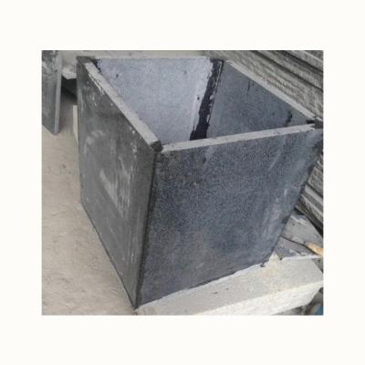 China Driveway Paving Dark Gray Granite Plant Pots for sale