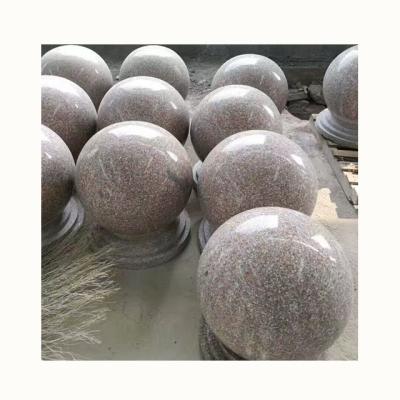 China Car Parking Stone Car Stone G648 Granite Road Barrier Ball Car Parking Car Stop Stone for sale