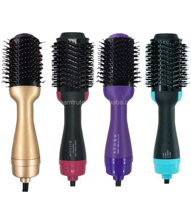 China Hair Dryer+Comb+Massage Comb+Roll Comb DMTU 1000W Professional Negative Ion Blow Dryer Brush One Step Hair Dryer Brush for sale