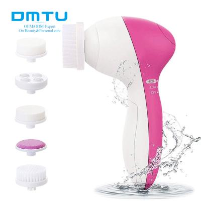 China DMTU Sonic Facial Cleaning Brush Electric DEEP CLEANING Facial Cleansing Brush for sale