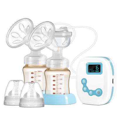 China Double Care BPA Free Mother Electric Breast Pump Touch Screen With Rechargeable 2000mAh Battery Frequency Adjustable for sale