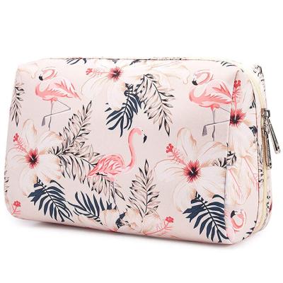 China Promotion Polyester Durable Waterproof Travel Zipper Bag Pouch Cosmetic Organizer Bag for sale