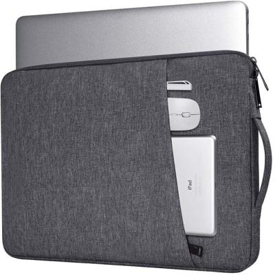 China Waterproof Polyester 14inch Laptop Sleeve Bag With Flessibile Handle for sale