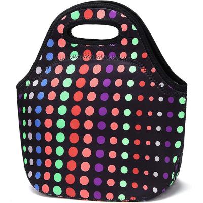 China Fashion Neoprene Lunch Bags Insulated Lunch Tote Bags For Women Lunch Container Washable Box For Work Picnic for sale