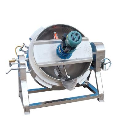 China Vegetable Processing Plant Homogenizer Double Jacketed Kettle With Scraper for sale