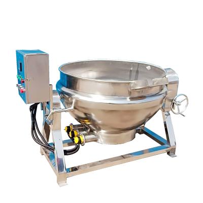 China Vegetable Processing Plant Stainless Steel Sugar Cooking Kettle Lined Kitchen Cooking Pot for sale