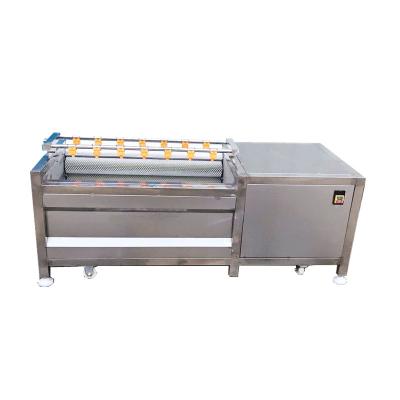 China Continuous Snack Plant Large Capacity Potato Carrot Peeling And Washing Machine Prices for sale