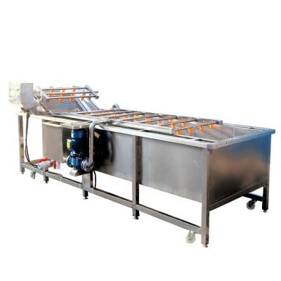 China Snacks Factory Fruit Machine Chilli Air Bubble Washing Machine Cleaning Potato Chips Blanching Machine for sale