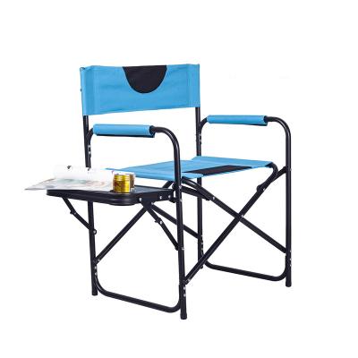 China 2021 Folding Fishing Chair Sopop Steelm Outdoor Tube Director Chair With Cup Holder Fish Beach Chair Foldable Camping Chair With Backpack for sale