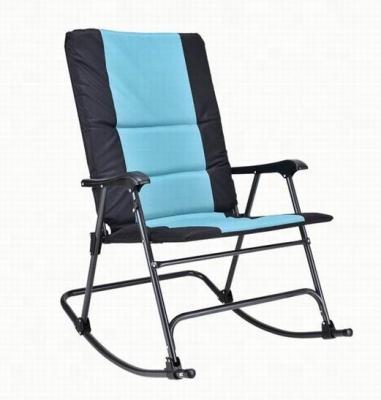 China Oversized Padded Beach Chair Foldable Rocking Chair With Safety for sale