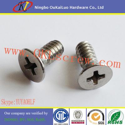 China Cross Recessed Flat Head Stainless Steel Machine Screws for sale