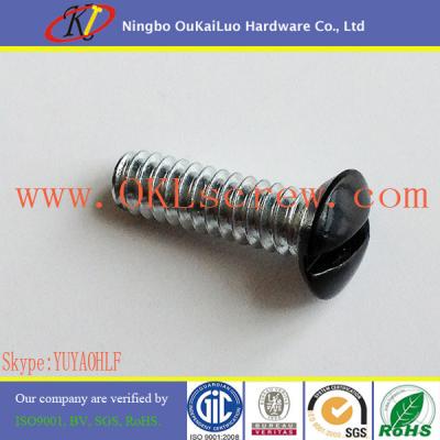 China DIN 964 Head Painted Slotted Raised Countersunk Head Machine Screws for sale