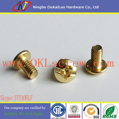 China Truss Head Combo Drive Brass Machine Screws for sale