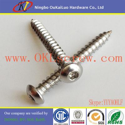 China Stainless Hex Socket Button Head Self Tapping Screws for sale